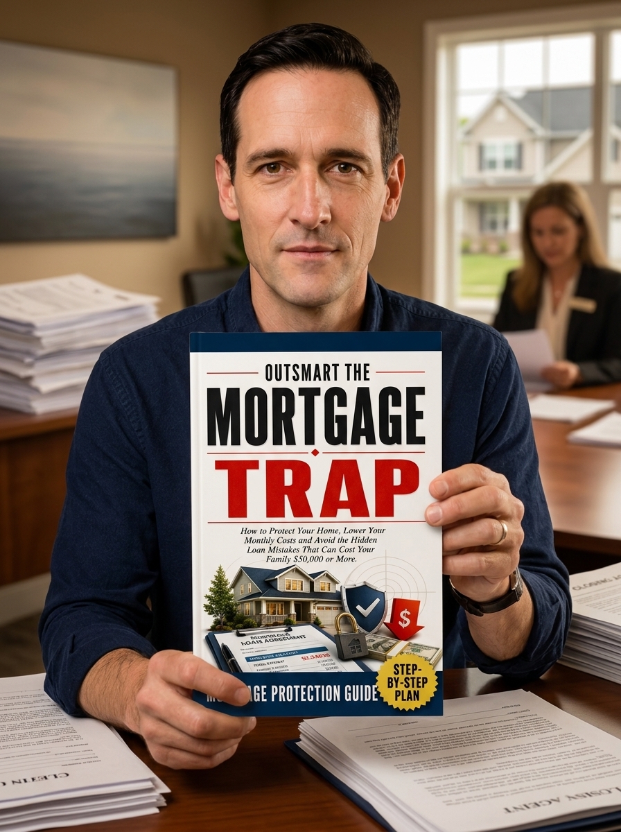 David Mortgages author holding the mortgage guide