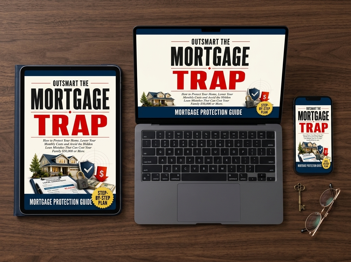 Mortgage guide on laptop, tablet and phone