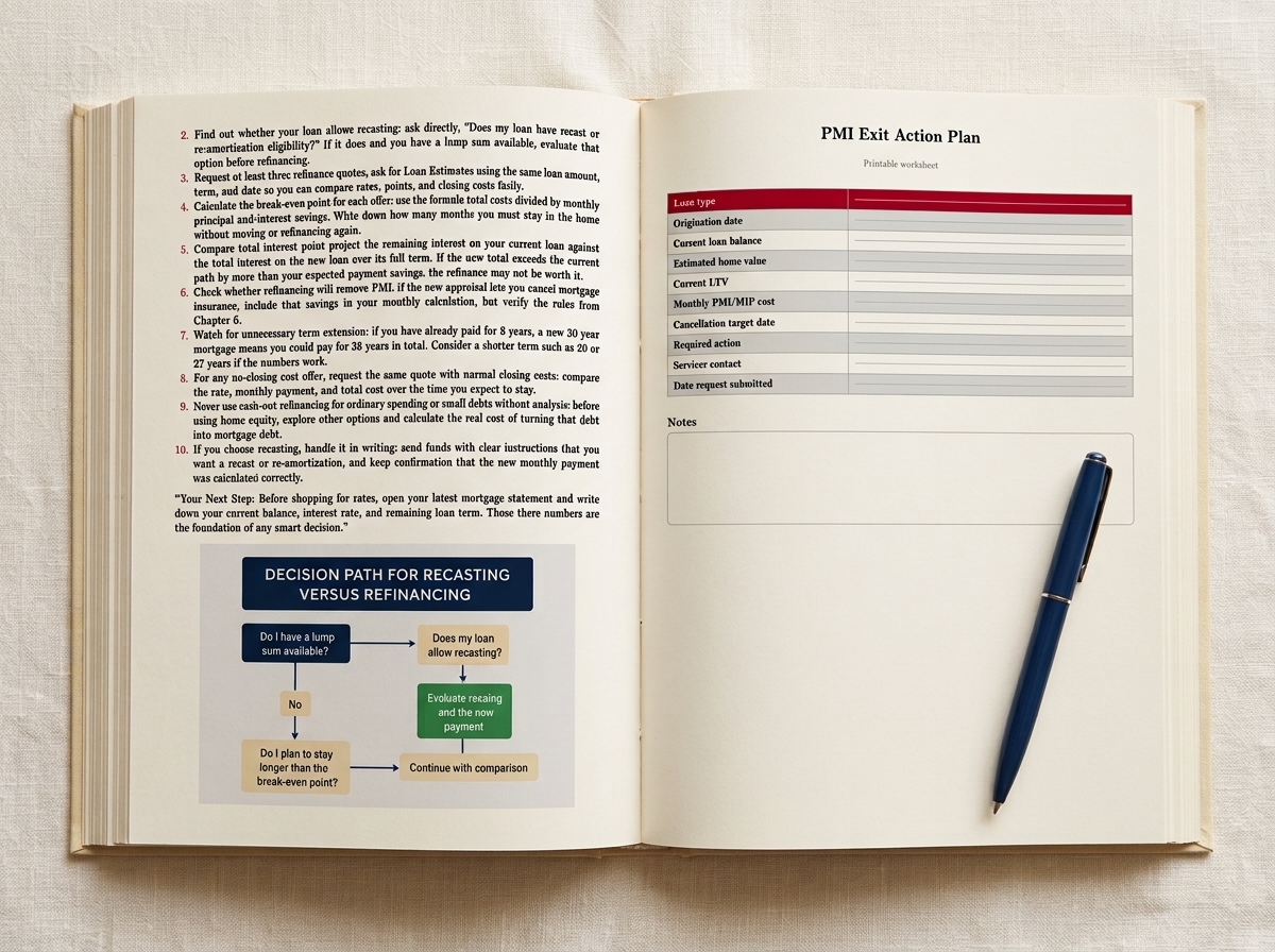 Open book on a linen surface showing a complete guide spread